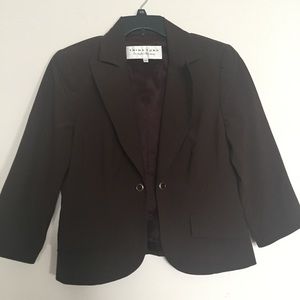 🔥 Trina Turk: brown 3/4 sleeve blazer